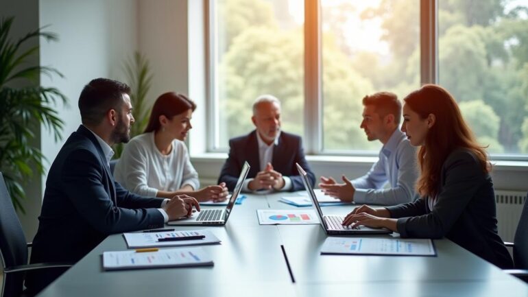 modern bright organized collaborative professional