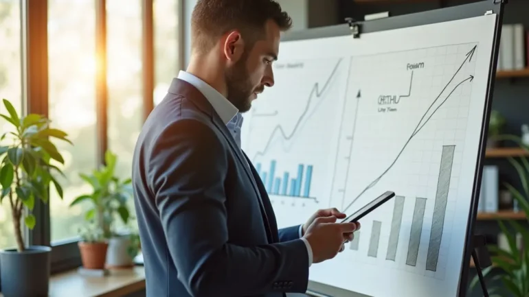 entrepreneur building resilient small business with long term growth vision