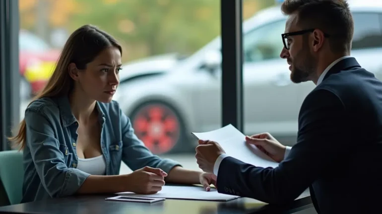 car accident victim meeting advocate for trusted legal representation guidance