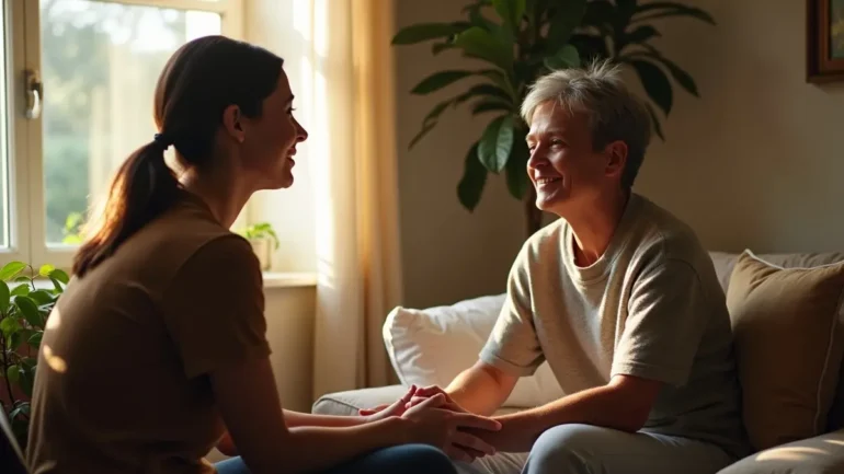 adult beginning trauma healing journey with supportive therapeutic guidance