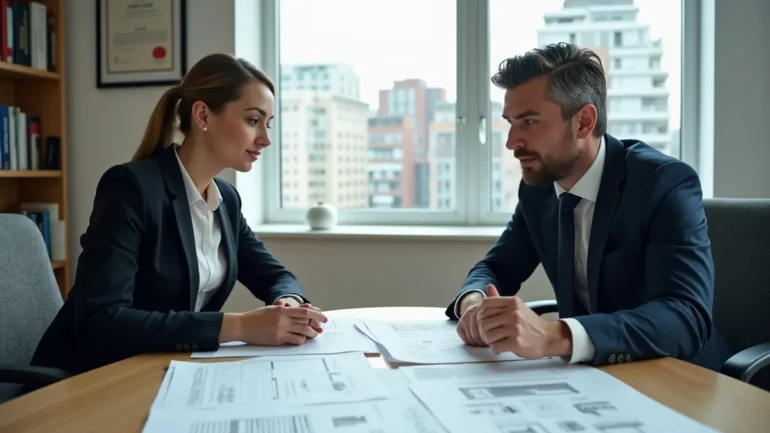 realtor and broker discussing property transaction differences