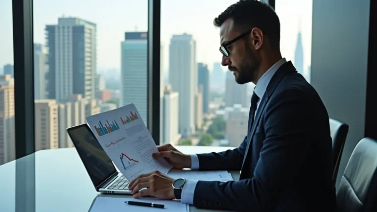 investor evaluating benefits of investing in commercial property assets