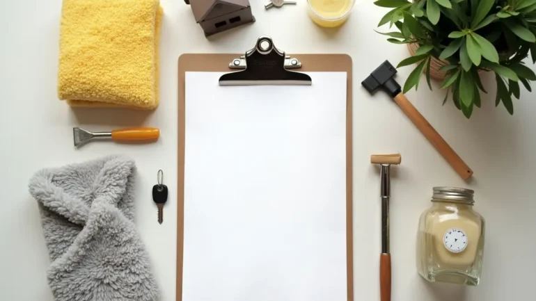 homeowner preparing important tasks before putting house up for sale